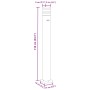Lámparas suelo exterior con sensor 3 uds aluminio negro 110 cm