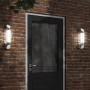 Apliques de exterior 2 unidades acero inoxidable plateado