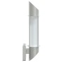 Apliques de exterior 2 unidades acero inoxidable plateado