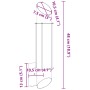 Apliques de exterior 2 unidades acero inoxidable plateado