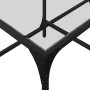 Mesa de centro superficie de vidrio acero 98,5x50x40 cm