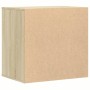 Cajonera de esquina madera ingeniería roble Sonoma 60x41x58 cm