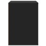Cajonera de esquina madera de ingeniería negra 80x41x58 cm