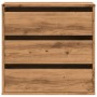 Cajonera de esquina madera ingeniería roble artisan 60x41x58 cm