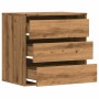 Cajonera de esquina madera ingeniería roble artisan 60x41x58 cm