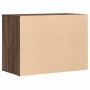 Cajonera de esquina madera ingeniería marrón roble 80x41x58 cm