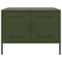 Mesa de centro acero verde oliva 68x50x50,5 cm