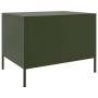 Mesa de centro acero verde oliva 68x50x50,5 cm