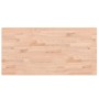 Estante de lavabo de pared de acero y madera maciza de haya