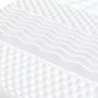 Colchones de espuma 2 uds 7 zonas dureza 20ILD blanco 80x200 cm