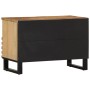Mueble de TV madera maciza de mango rugosa 70x34x46 cm