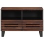 Mueble de TV madera maciza mango marrón 70x34x46 cm