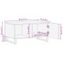 Mesa de centro madera maciza de acacia 80x51x40 cm