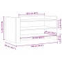 Mesa de centro madera de ingeniería roble Sonoma 100x50x50 cm