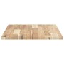 Encimera tocador baño madera maciza acacia sin tratar 60x50x2cm