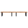 Estante de lavabo de pared acero y madera maciza de acacia