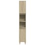 Set de muebles de baño 3 pzas madera contrachapada roble Sonoma