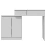 Tocador con luces LED blanco 115x37x110,5 cm