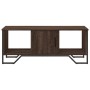 Mesa de centro madera de ingeniería roble marrón 100x51x40 cm