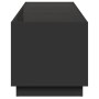 Mesa de centro con Infinity LED negro 90x50x50 cm