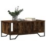 Mesa de centro madera de ingeniería roble ahumado 100x51x40 cm