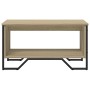 Mesa de centro madera de ingeniería roble Sonoma 75x51x40 cm