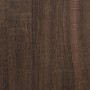 Atril con ruedas y cajón madera ingeniería marrón 55x55x107 cm