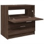 Armario de lavabo madera de ingeniería marrón roble 59x37x59 cm