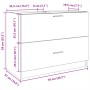 Armario de lavabo madera de ingeniería negro 78x37x59 cm
