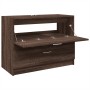 Armario de lavabo madera de ingeniería marrón roble 78x37x59 cm