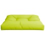 Cojín para sofá de palets de tela verde claro 80x80x12 cm