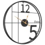 Reloj de pared de hierro negro Ø50 cm