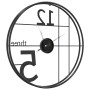 Reloj de pared de hierro negro Ø50 cm