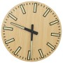 Reloj de pared con escalas y agujas luminosas amarillo Ø30 cm