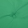 Cojín silla de jardín respaldo alto 2 uds tela verde 120x50x3cm