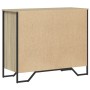 Cajonera de madera de ingeniería roble Sonoma 91x35,5x74,5 cm