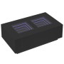 Mesa de centro con LED Infinity negra 116x69x40 cm