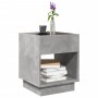 Mesa de centro con Infinity LED gris hormigón 40x40x50 cm