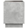 Mesa de centro con Infinity LED gris hormigón 40x40x50 cm