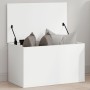 Caja de almacenaje madera de ingeniería blanco 60x35x35 cm