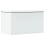 Caja de almacenaje madera de ingeniería blanco 60x35x35 cm