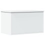 Caja de almacenaje madera de ingeniería blanco 60x35x35 cm
