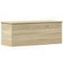 Caja de almacenaje madera ingeniería roble sonoma 90x35x35 cm