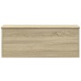 Caja de almacenaje madera ingeniería roble sonoma 90x35x35 cm