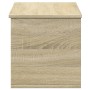 Caja de almacenaje madera ingeniería roble sonoma 90x35x35 cm