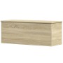 Caja de almacenaje madera ingeniería roble sonoma 90x35x35 cm