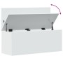 Caja de almacenaje madera de ingeniería blanco 90x35x35 cm