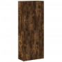 Armario archivador madera ingeniería roble ahumado 60x32x153 cm