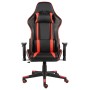 Silla gaming giratoria PVC rojo