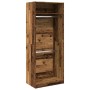 Armario de madera de ingeniería madera envejecida 80x50x200 cm